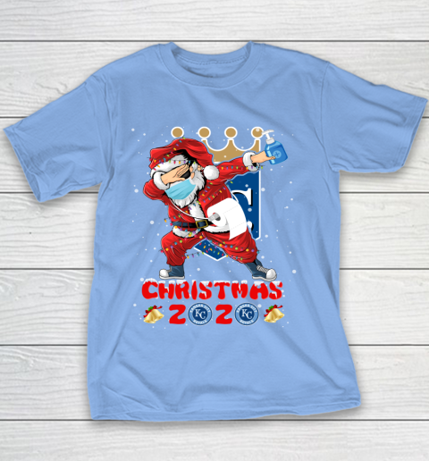Kansas City Royals Funny Santa Claus Dabbing Christmas 2020 MLB Youth T-Shirt 8