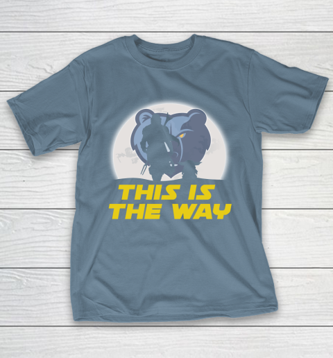 Memphis Grizzlies NBA Basketball Star Wars Yoda And Mandalorian This Is The Way T-Shirt 6