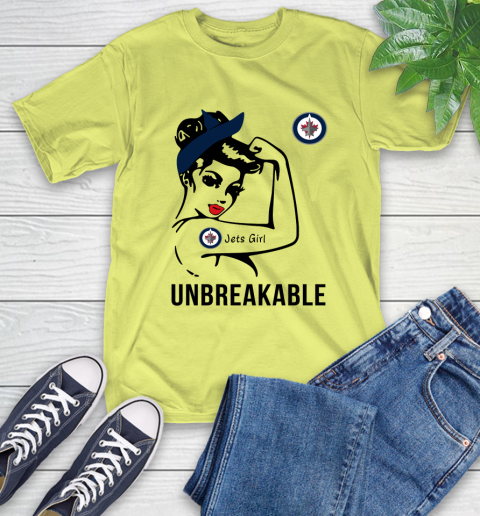 NHL Winnipeg Jets Girl Unbreakable Hockey Sports T-Shirt 8
