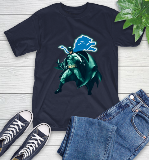 NFL Batman Football Sports Detroit Lions T-Shirt 4
