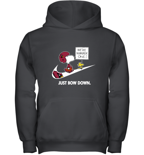 Arizona Cardinals Are Number One – Just Bow Down Snoopy Youth Hoodie