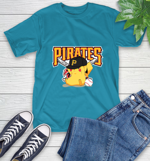 MLB Pikachu Baseball Sports Pittsburgh Pirates T-Shirt 8