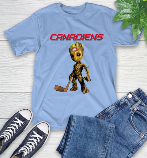 Montreal Canadiens NHL Hockey Groot Marvel Guardians Of The Galaxy T-Shirt 11