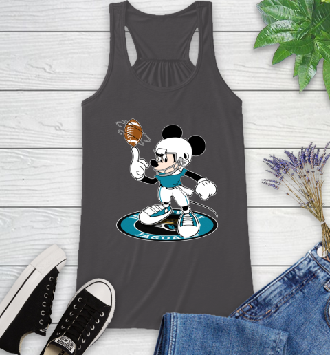 NFL Football Jacksonville Jaguars Cheerful Mickey Disney Shirt Racerback Tank 12