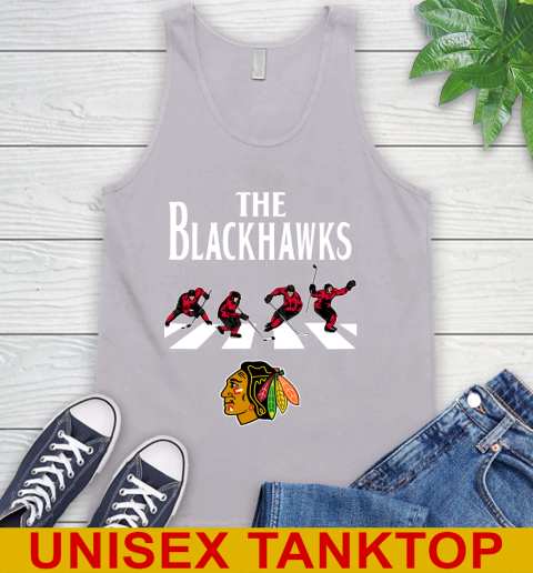 NHL Hockey Chicago Blackhawks The Beatles Rock Band Shirt Tank Top 3