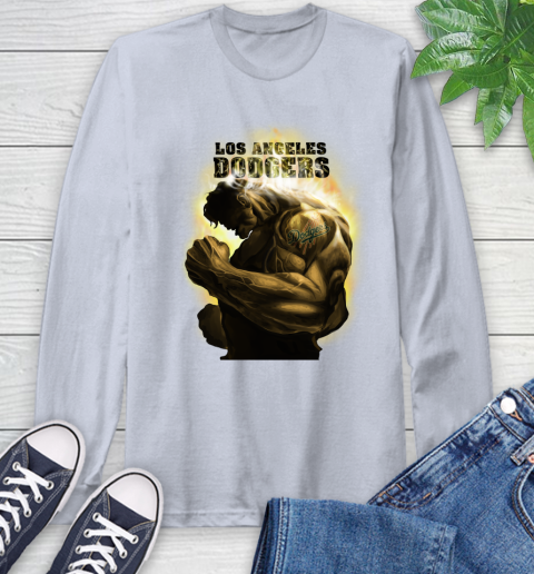 Los Angeles Dodgers MLB Baseball Hulk Marvel Avengers Sports Long Sleeve T-Shirt 6