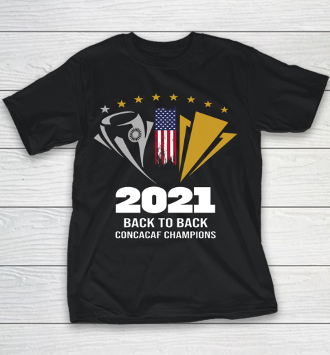 USA Back to Back 2021 Concacaf Champions Youth T-Shirt