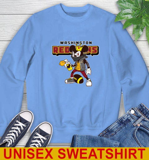 Washington Redskins NFL Football Mickey Peace Sign Sports Sweatshirt 11