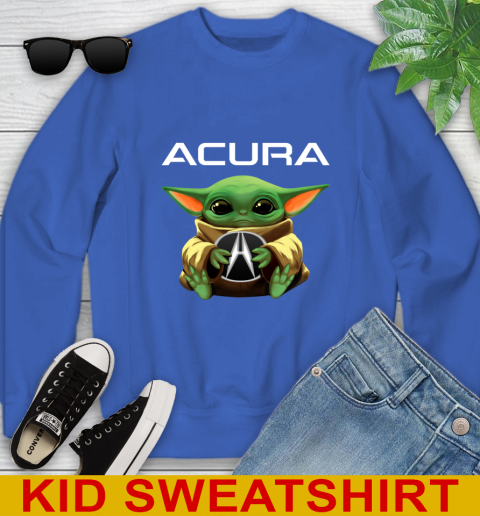 Star Wars Baby Yoda Hugs Acura Car Shirt 114
