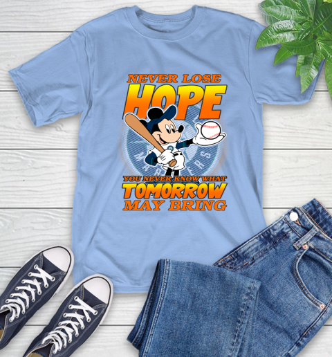 Seattle Mariners MLB Baseball Mickey Disney Never Lose Hope T-Shirt 12