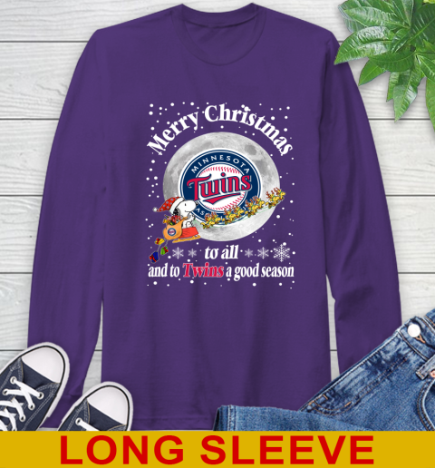 Minnesota Twins Merry Christmas To All And To Twins A Good Season MLB Baseball Sports Long Sleeve T-Shirt 5
