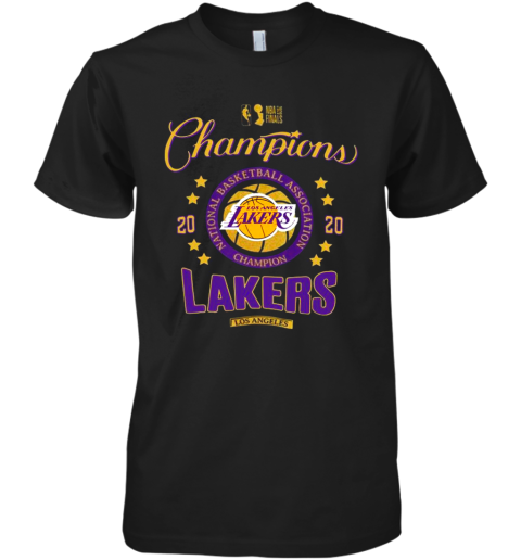NBA Finals Champions National Basketball Association Los Angeles Lakers 2020 Premium Men's T-Shirt