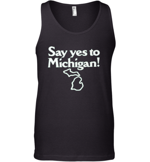Sufjan Stevens Wearing Say Yes To Michigan Tank Top