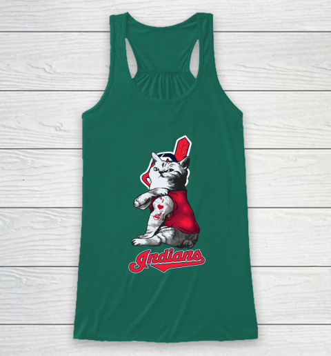 MLB Baseball My Cat Loves Cleveland Indians Racerback Tank 6 MLB Baseball My Cat Loves Cleveland Indians Racerback Tank - Image 6