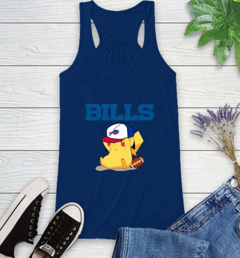 NFL Pikachu Football Sports Buffalo Bills Racerback Tank 9