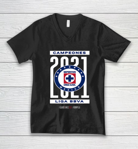 Football Cruz Azul Championship 2021 V-Neck T-Shirt