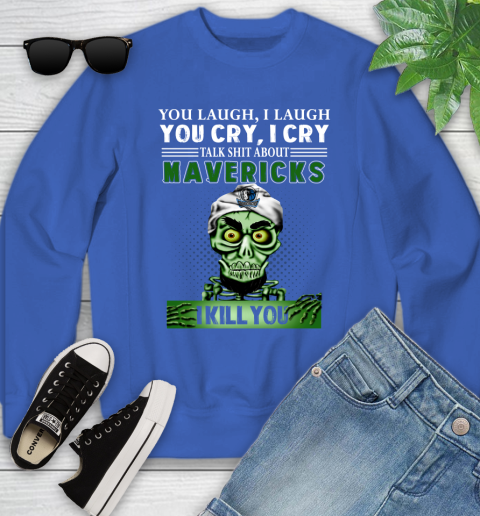 NBA Talk Shit About Dallas Mavericks I Kill You Achmed The Dead Terrorist Jeffrey Dunham Basketball Youth Sweatshirt 7