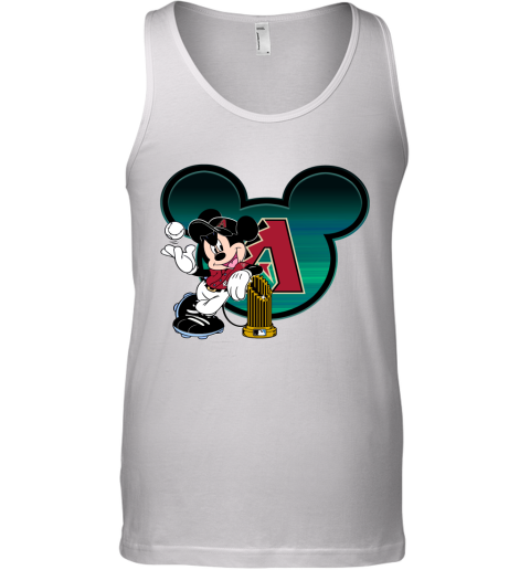 MLB Arizona Diamondbacks The Commissioner's Trophy Mickey Mouse Disney Baseball T Shirt o3Q503R5qXW unisex tank 17 95 151514 front white