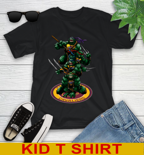NBA Basketball Cleveland Cavaliers Teenage Mutant Ninja Turtles Shirt Youth T-Shirt 2