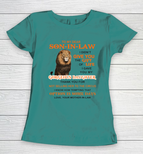 To My Dear Son In Law Women's T-Shirt 10