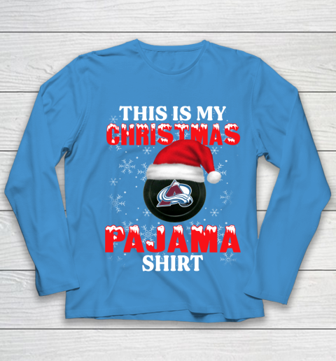 Colorado Avalanche This Is My Christmas Pajama Shirt NHL Youth Long Sleeve 5