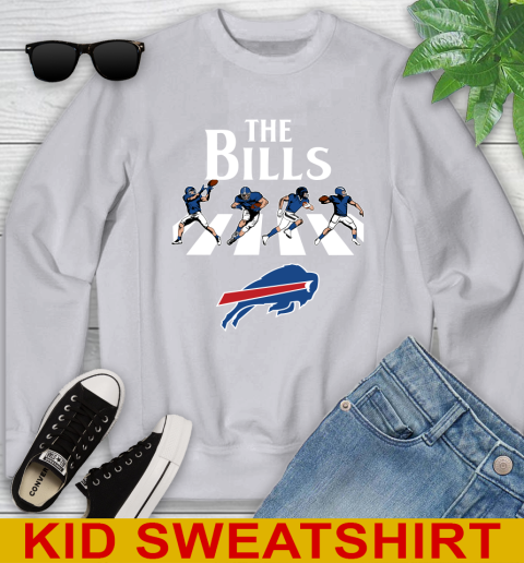 NFL Football Buffalo Bills The Beatles Rock Band Shirt Youth Sweatshirt 3