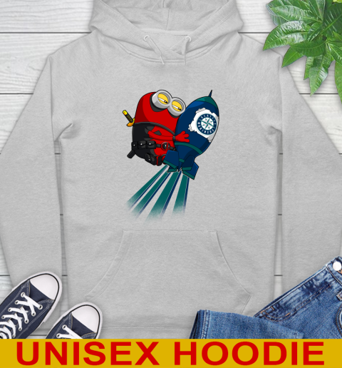 MLB Baseball Seattle Mariners Deadpool Minion Marvel Shirt Hoodie 6
