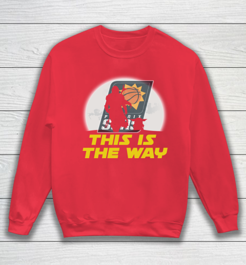 Phoenix Suns NBA Basketball Star Wars Yoda And Mandalorian This Is The Way Sweatshirt 7