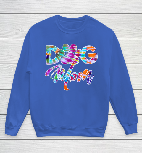 Dog Mom Shirt Tie Dye Dog Mom Apparel for Women Dog Lover Gifts Paw Youth Sweatshirt 6