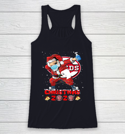 Cincinnati Reds Funny Santa Claus Dabbing Christmas 2020 MLB Racerback Tank 7