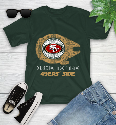 NFL Come To The San Francisco 49ers Star Wars Football Sports Youth T-Shirt 5