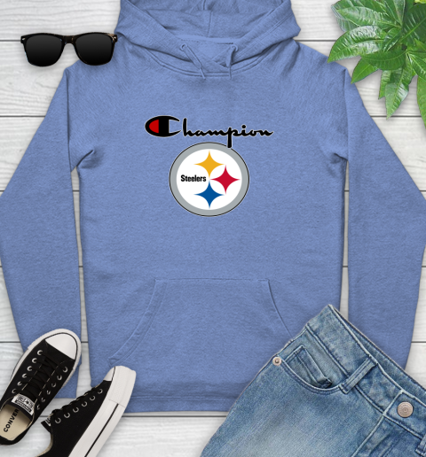 NFL Football Pittsburgh Steelers Champion Shirt Youth Hoodie 9