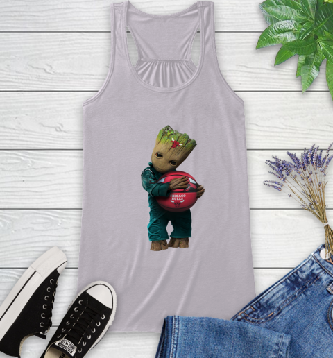 NBA Groot Guardians Of The Galaxy Basketball Sports Chicago Bulls Racerback Tank 5
