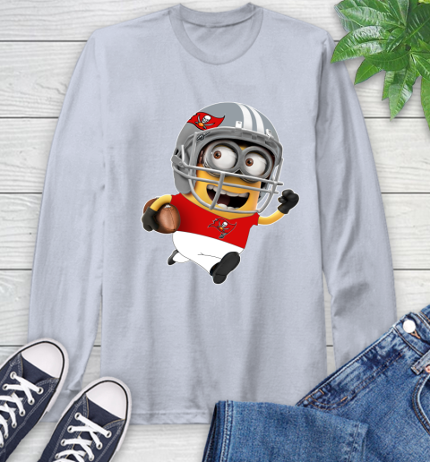 NFL Tampa Bay Buccaneers Minions Disney Football Sports Long Sleeve T-Shirt 6