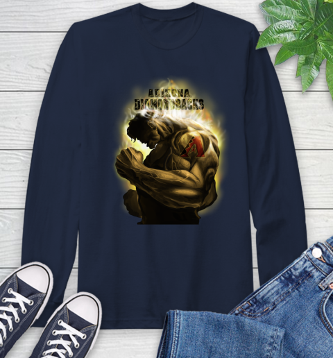 Arizona Diamondbacks MLB Baseball Hulk Marvel Avengers Sports Long Sleeve T-Shirt 3