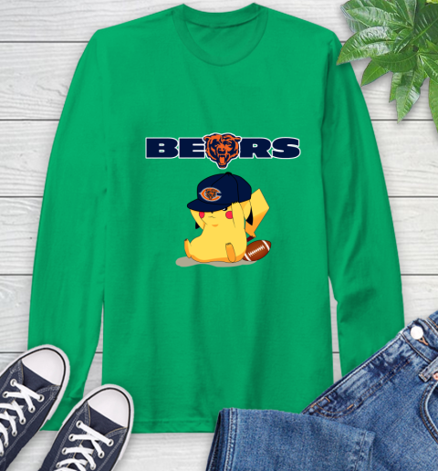 NFL Pikachu Football Sports Chicago Bears Long Sleeve T-Shirt 7
