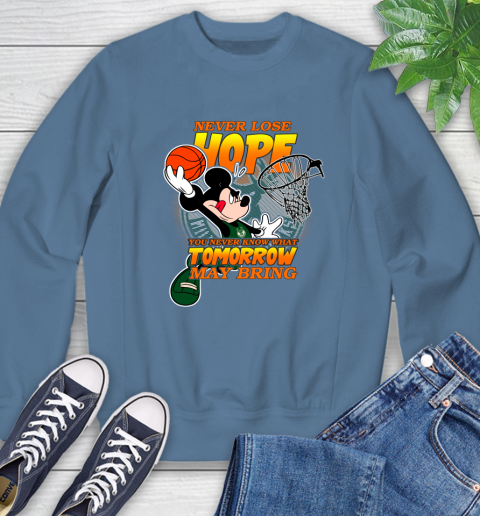 Milwaukee Bucks NBA Basketball Mickey Disney Never Lose Hope Sweatshirt 8