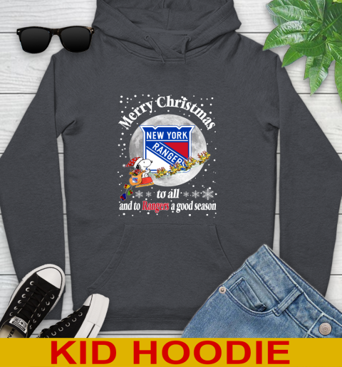 New York Rangers Merry Christmas To All And To Rangers A Good Season NHL Hockey Sports Youth Hoodie 9