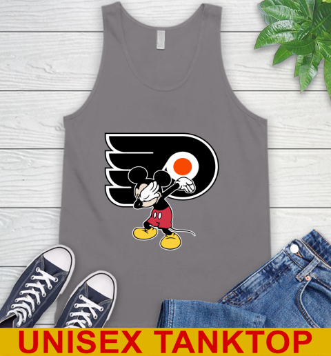 Philadelphia Flyers NHL Hockey Dabbing Mickey Disney Sports Tank Top 7