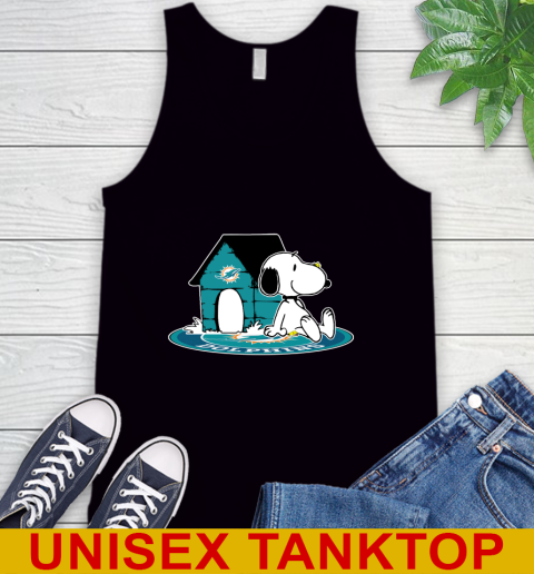 NFL Football Miami Dolphins Snoopy The Peanuts Movie Shirt Tank Top 2
