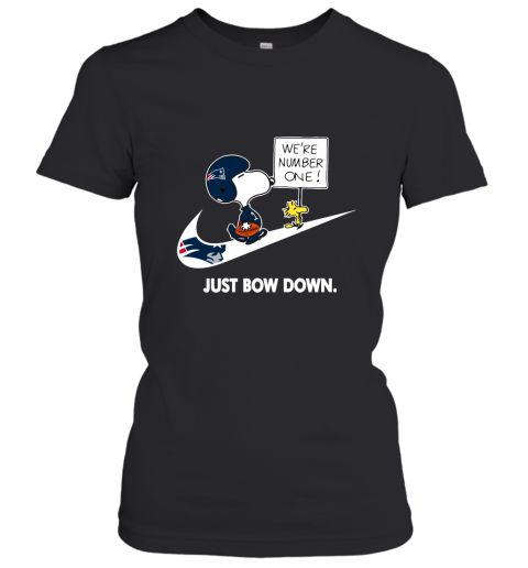 New England Patriots Are Number One – Just Bow Down Snoopy Women's T-Shirt