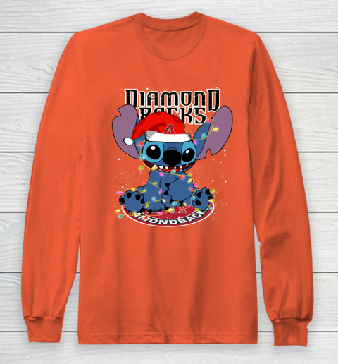 Arizona Diamondbacks MLB noel stitch Baseball Christmas Long Sleeve T-Shirt 3
