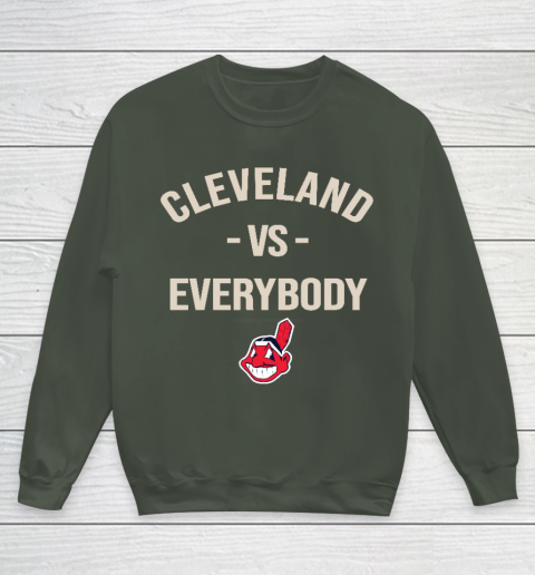 Cleveland Indians Vs Everybody Youth Sweatshirt 8