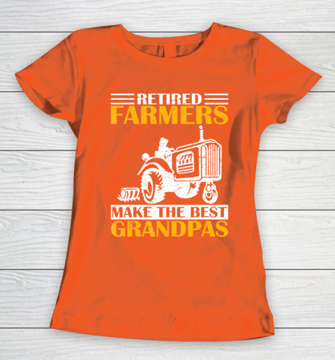 GrandFather gift shirt Retired Farmer Tractor Make The Best Grandpa Retirement Gift T Shirt Women's T-Shirt 3