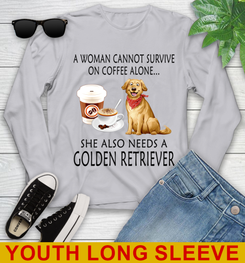 Women cannot survive on coffee alone she also need a GOLDEN tshirt 104