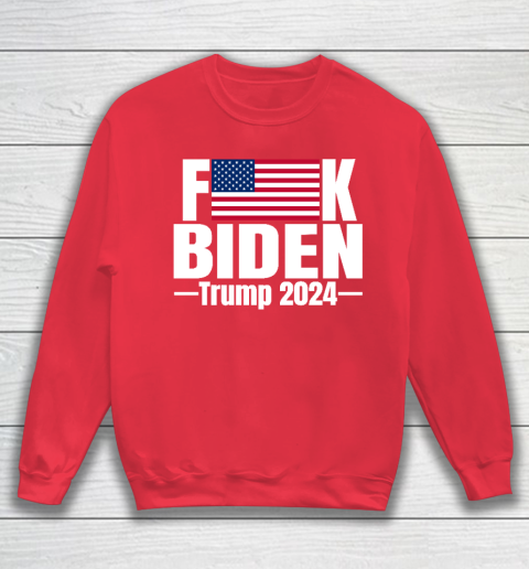 Fuck Biden American Flag Trump 2024 Sweatshirt 7