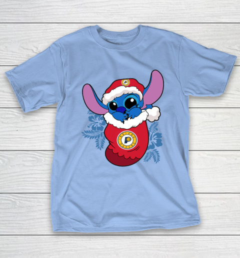 Indiana Pacers Christmas Stitch In The Sock Funny Disney NBA T-Shirt 11