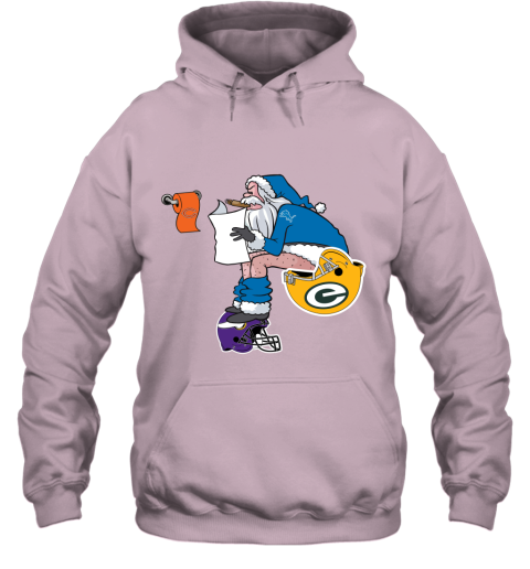 Santa Claus Detroit Lions Shit On Other Teams Christmas Hoodie