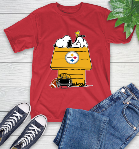 Pittsburgh Steelers NFL Football Snoopy Woodstock The Peanuts Movie T-Shirt 10
