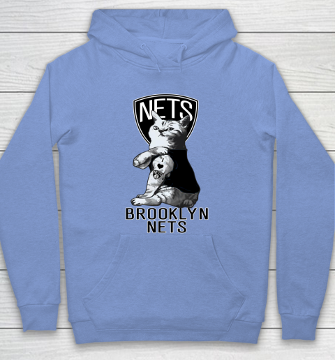 NBA Basketball My Cat Loves Brooklyn Nets Hoodie 8